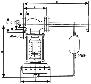 V230Y 01/02型自力式压力调节阀 结构图 / 尺寸图